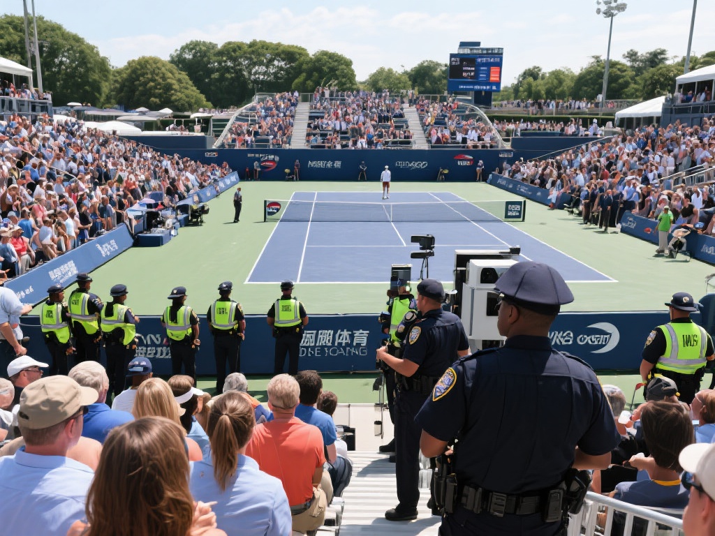 此外，赛事期间的安保工作也是一大挑战。每年美网期间